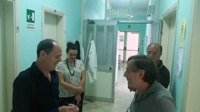 sopralluogo sindaco ospedale tortora 8 agosto 2