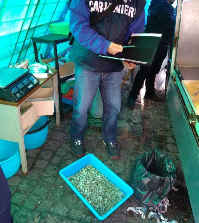 sequestro frutti di mare