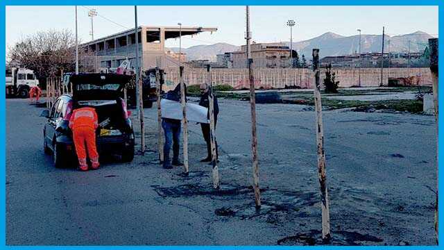 Angri. Al via i lavori dell’area fondo Caiazzo per la realizzazione di cinque campi da tennis