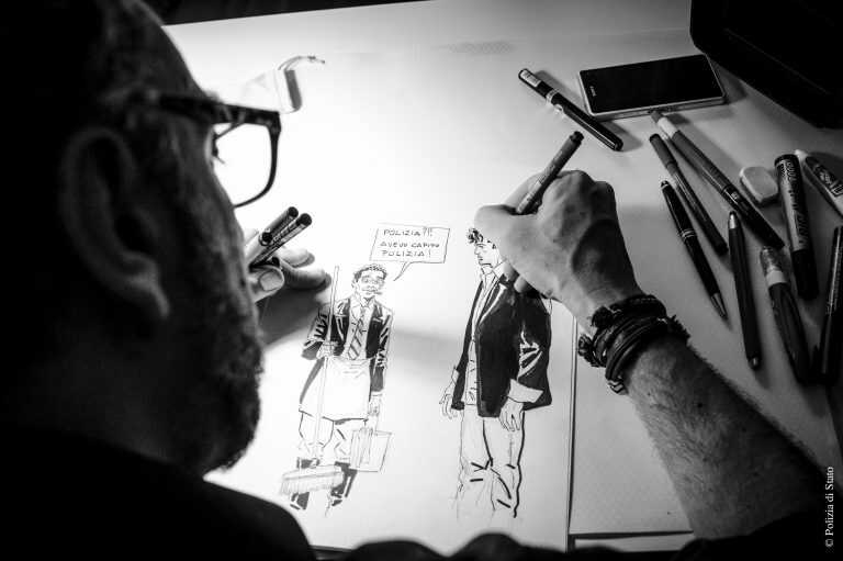 L’attivita’ della Polizia di Stato illustrata dai fumettisti: ecco il nuovo calendario