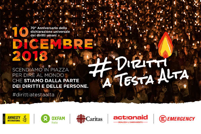 Nocera Inferiore. Amnesty International: Fiaccolata per i 70 anni dei Diritti Umani