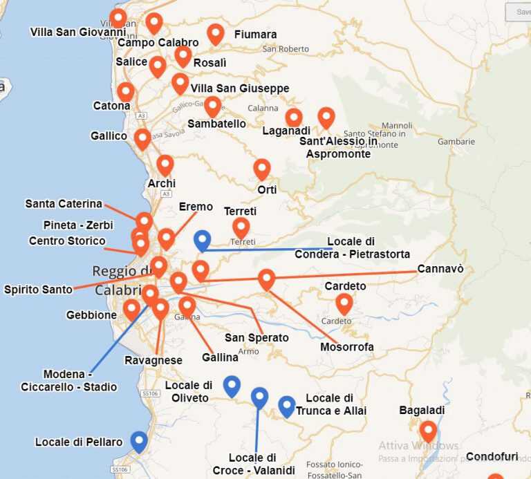 La Calabria “trema” per ben sei volte