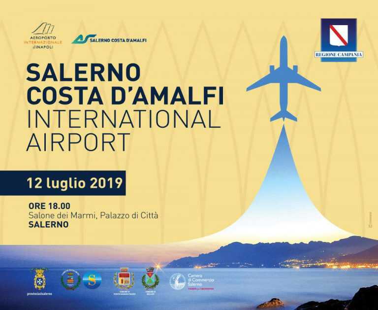 Aeroporto Salerno Costa d’Amalfi, sotto con la presentazione