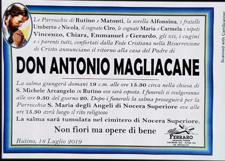 Nocera Superiore, domani l’ultimo saluto a Don Antonio