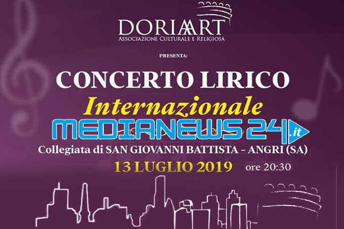 Angri – Sabato 13 luglio, serata di musica lirica internazionale in Collegiata