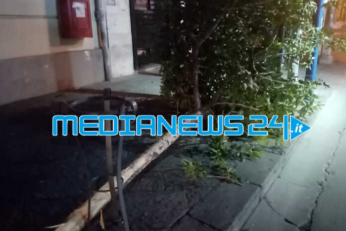 Scafati – Automobilista si schianta contro albero, paura dei residenti