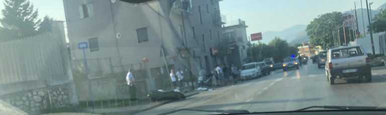 Vietri sul Mare, impatto tra centauro e auto, un ferito