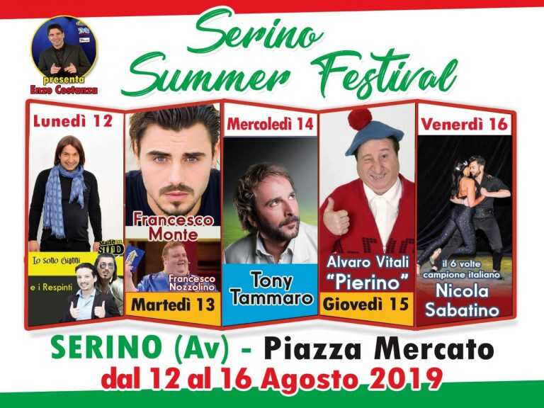 Serino: tutto pronto per il “Serino Summer Festival”