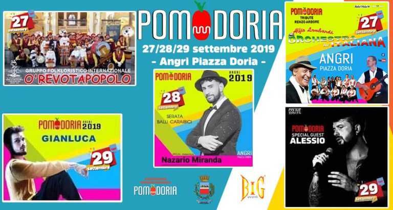 Angri – C’è fermento per la terza edizione di POMODORIA 2019