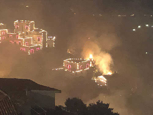 Ravello, fuochi, dalla festa alla paura