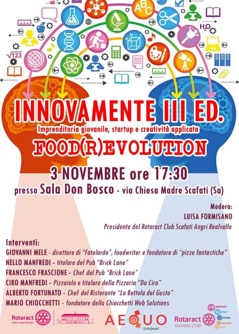 Scafati – Il Rotaract club presenta “INNOVAMENTE 3° EDIZIONE”.