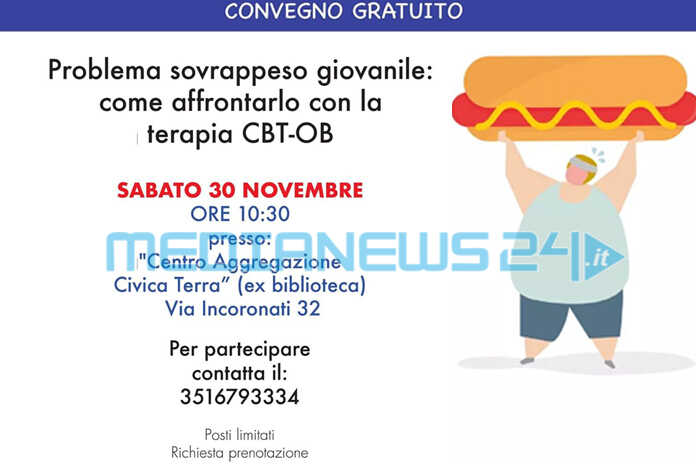 Angri – Sabato 30 novembre “Sovrappeso ed obesità” se ne discute in un convegno