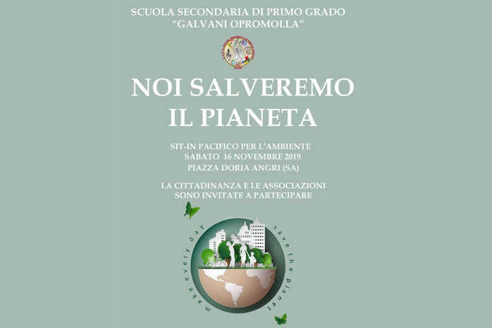 Angri – Studenti della scuola “Galvani Opromolla” in piazza per l’ambiente