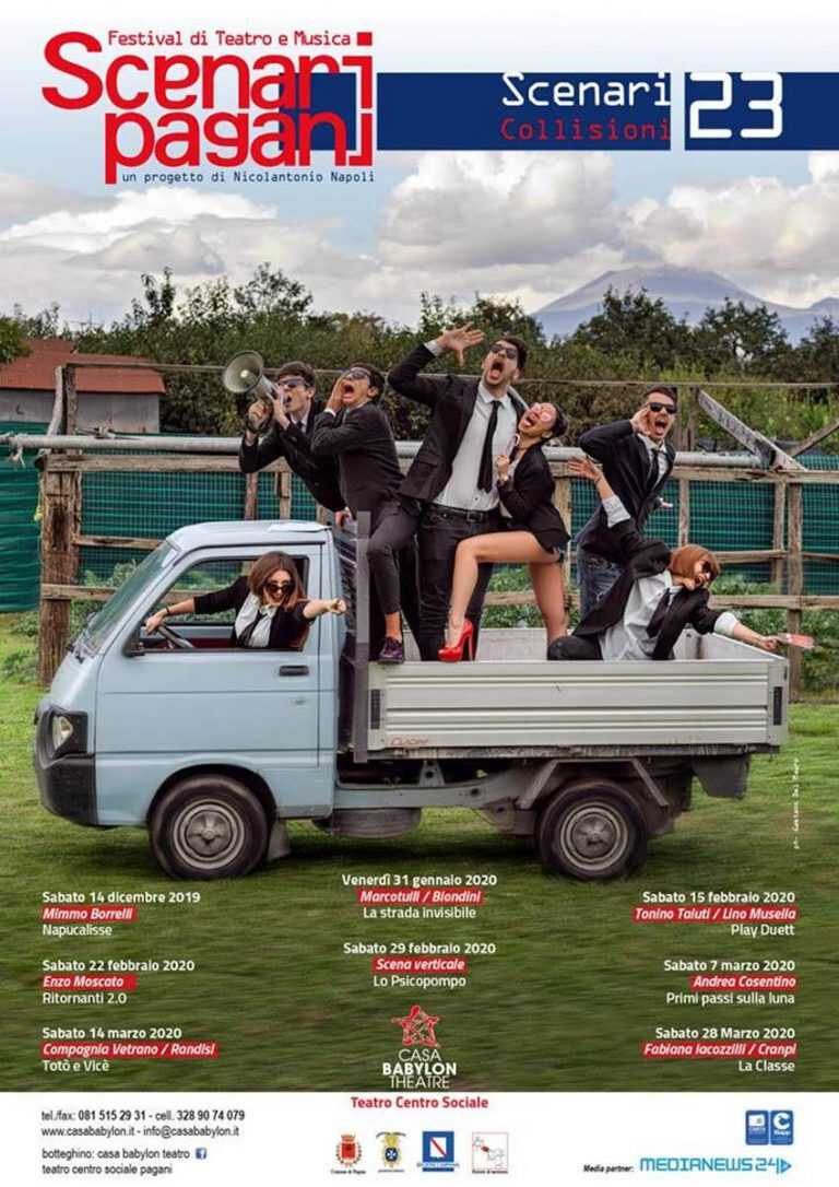 Riparte Scenari Pagani. “Collisioni” è la traccia da seguire per la ventitreesima edizione.