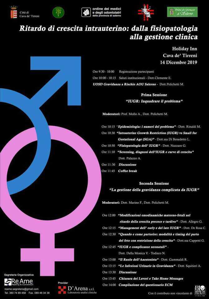 Cava de’ Tirreni, convegno sul ritardo di crescita intrauterino