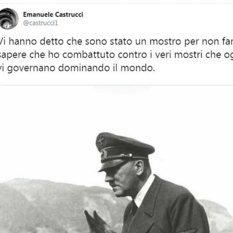 Apologia di nazismo. Apologia di nazismo. “Vi hanno detto che sono stato un mostro per non farvi sapere che ho combattuto i veri mostri che oggi vi governano e dominano il mondo”