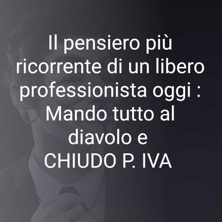 “Lo Stato ha vinto, chiudo la partita Iva e…“