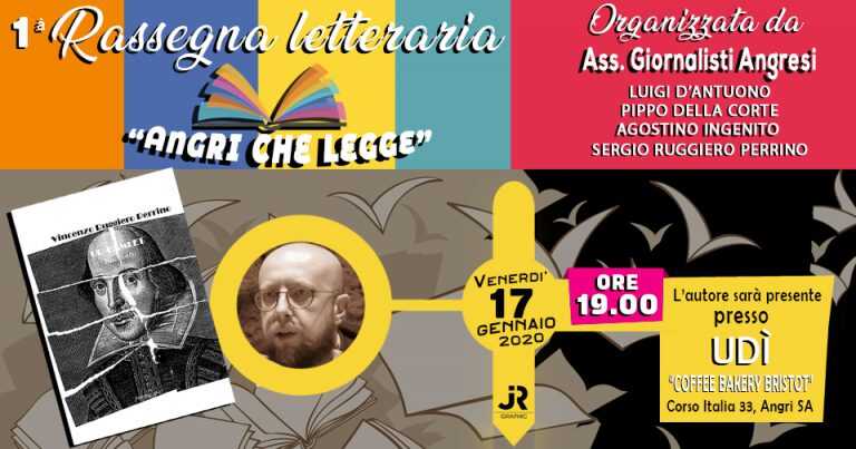 Angri – C’è il secondo appuntamento con “ANGRI CHE LEGGE”, venerdì prossimo ore 19.00