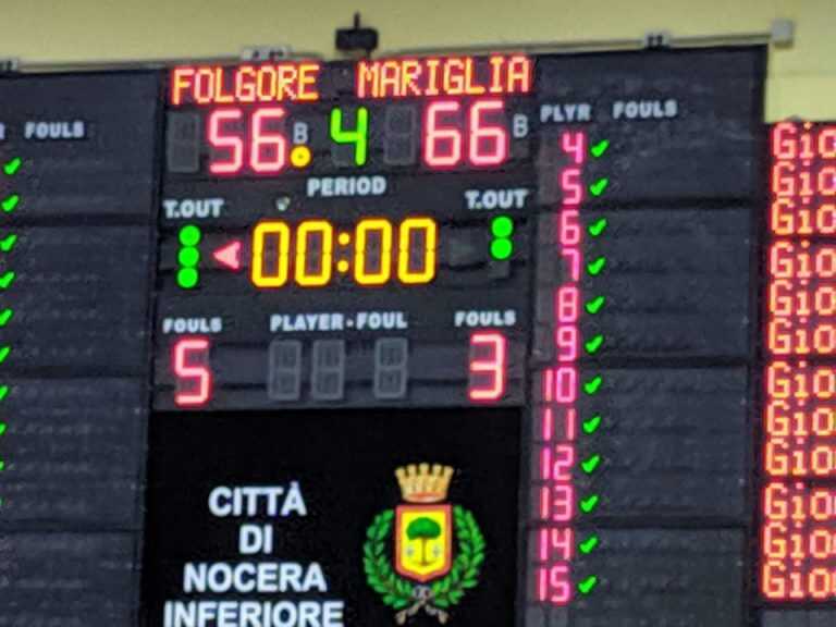 Basket, brutta sconfitta casalinga per la Folgore