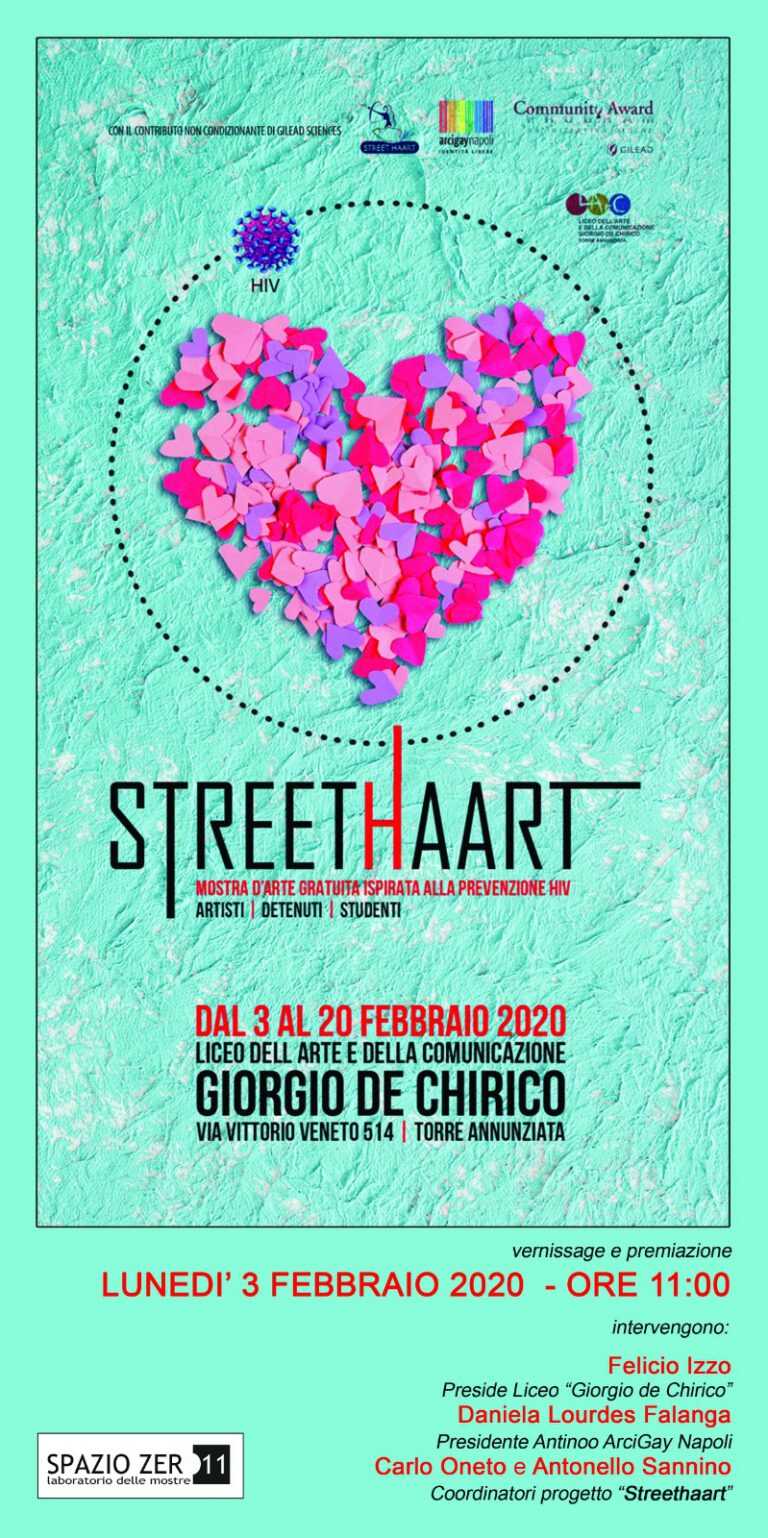 Torre Annunziata. “Streethaart”, una mostra che indaga sull’HIV, al Liceo De Chirico