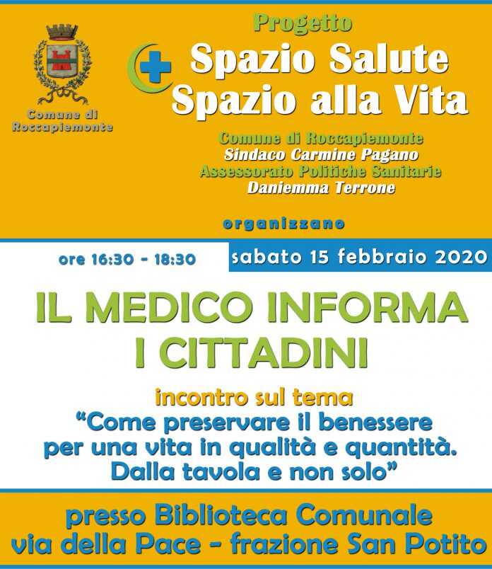 spazio salute spazio vita medico informa cittadini 15.2.20ok