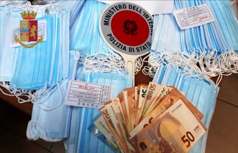 Coronavirus Frattamaggiore – Polizia denuncia un 24enne per commercio illegale di mascherine