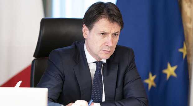 Coronavirus, Il Presidente del Consiglio Giuseppe Conte a Palazzo Chigi.