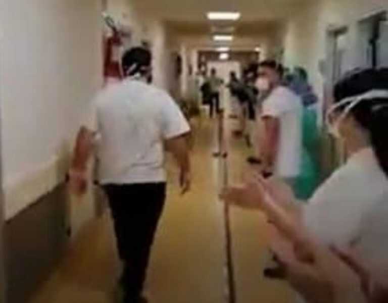 Coronavirus – Napoli – dopo un mese di degenza all’Ospedale Cotugno – padre e figlio sono guariti