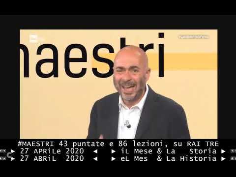 Coronavirus – RAI – Nasce il programma di cultura #maestri