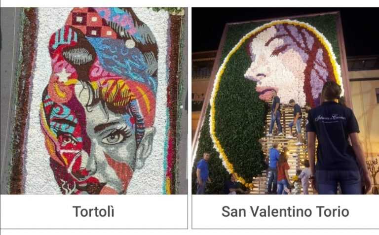 L’infiorata di Casatori tra le più belle d’Italia. Continua la corsa social di San Valentino Torio
