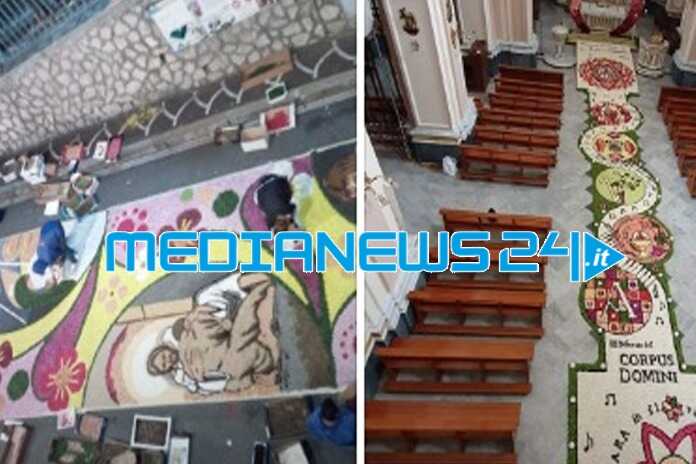 Anche Corbara partecipa al concorso dell’infiorata più bella d’Italia