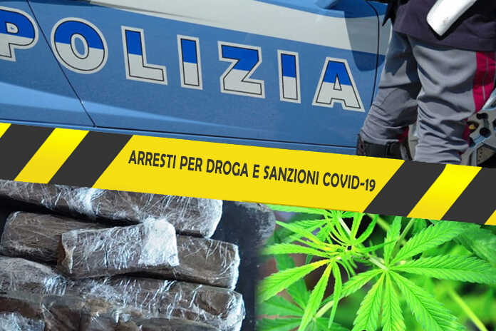 Questura di Napoli – Polizia di Stato, arresti per droga e violazioni alle norme Covid-19