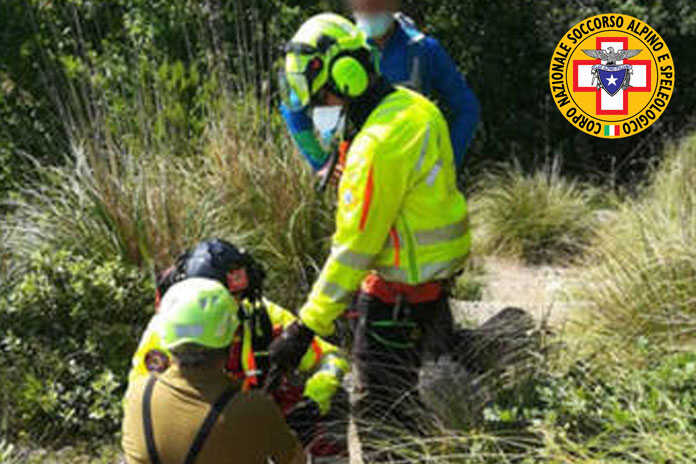 Positano – 70enne cade nel “Sentiero degli Dei” recuperato dal Soccorso Alpino