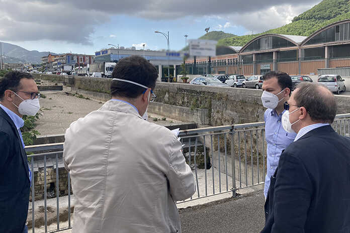 Nocera Superiore – Cavaiola, ok ai lavori, sopralluogo operativo di Bonavitacola e Cuofano