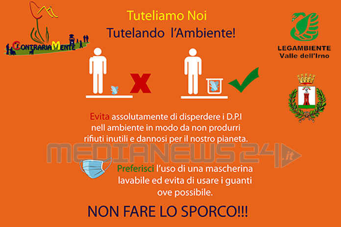 Baronissi – Campagna di sensibilizzazione sull’utilizzo e smaltimento dei dispositivi di protezione individuale