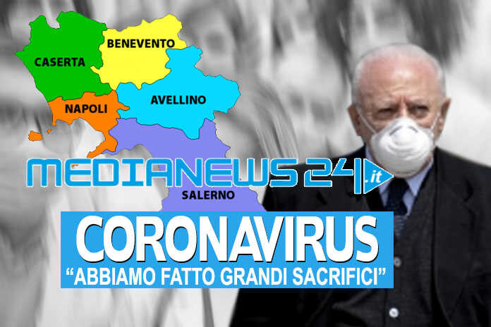 Regione Campania – Fase 3, De Luca – «Abbiamo fatto grandi sacrifici, esempio di rigore e impegno civile”