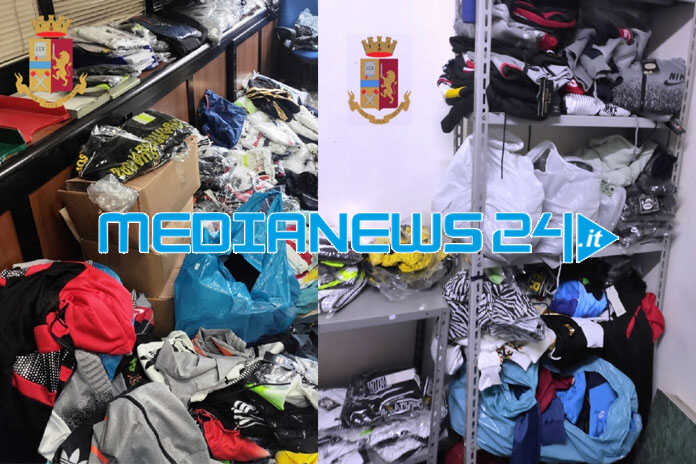 Napoli / Vasto – Scoperto dalla Polizia un deposito di merce contraffatta