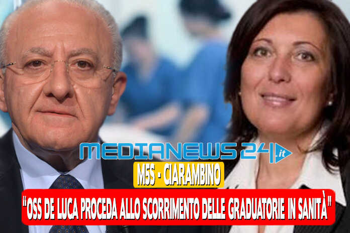 Regione Campania – Servizio sanitario sotto organico, “De Luca faccia partire lo scorrimento delle graduatorie”