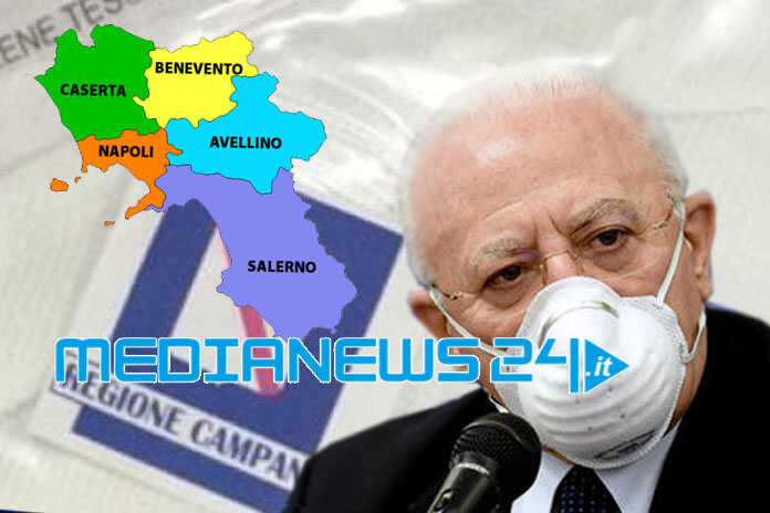 Fase 3 – De Luca: «Da lunedì 22 giugno mascherina facoltativa in Campania»