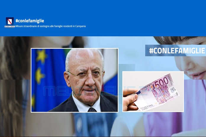 Regione Campania – “Bonus famiglia” 500 euro, iniziati i pagamenti