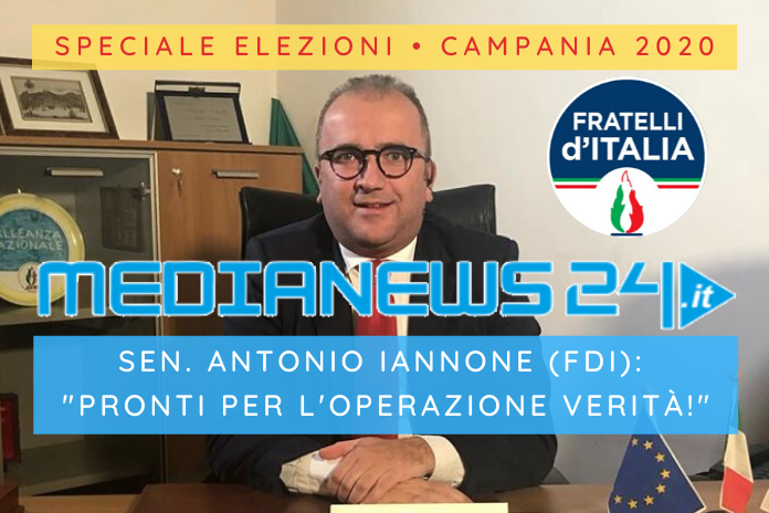 REGIONALI CAMPANIA 2020 – Antonio Iannone: «Fratelli d’Italia è pronta per l’operazione verità!»