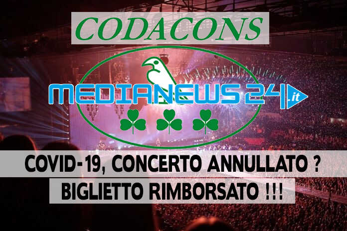 Concerto annullato? Vittoria CODACONS, Governo riconosce rimborsi in denaro