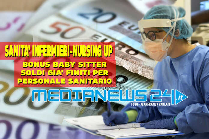 Sanità / Nursing Up, De Palma,“Bonus Baby Sitter per personale sanitari, soldi già finiti”