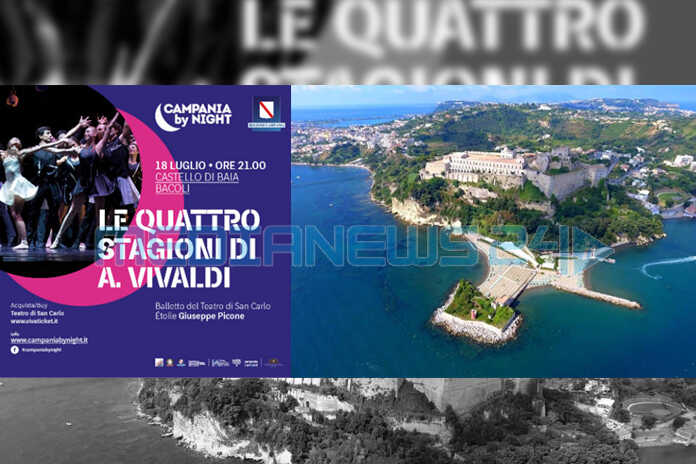 Napoli – Il corpo di ballo del San Carlo al Castello di Baia con le Quattro Stagioni