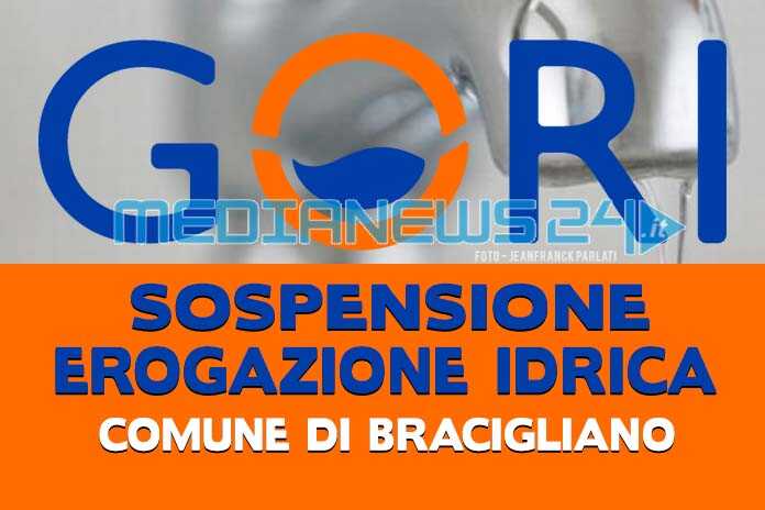 GORI. Sospensione idrica a BRACIGLIANO : ecco le zone