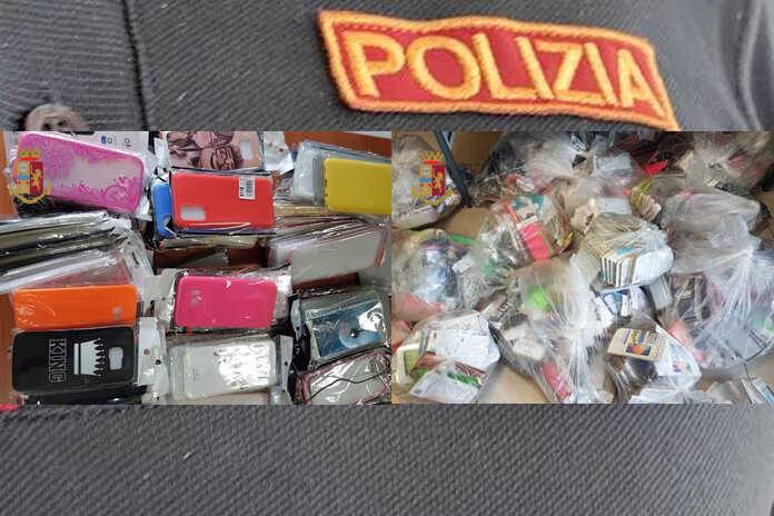 Napoli – Via Chiaia, sequestrate 2070 cover e 188 pellicole per cellulari