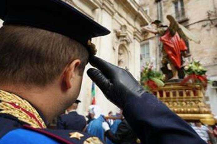 Napoli – Santa Messa della Polizia che celebra San Michele Arcangelo Santo Patrono