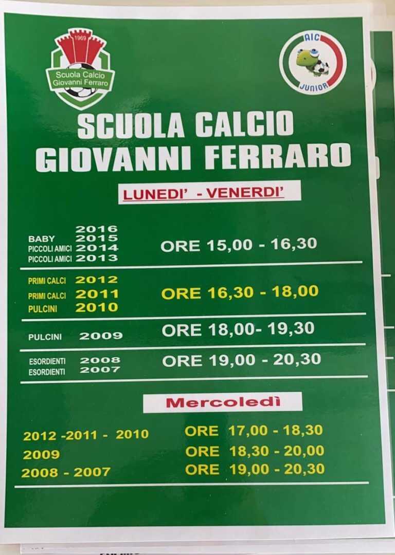 Massaquano – Riapre la Scuola Calcio Giovanni Ferraro