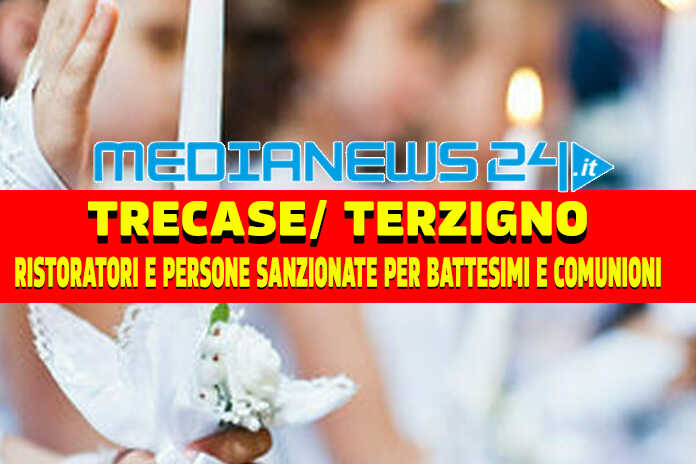 Trecase/ Terzigno – Centinaia di persone a battesimi e comunioni sanzionati. I dettagli