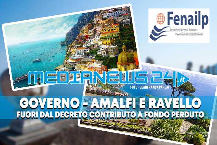 Governo – Amalfi e Ravello fuori dal Decreto, la rabbia della “Fenailp Turismo”